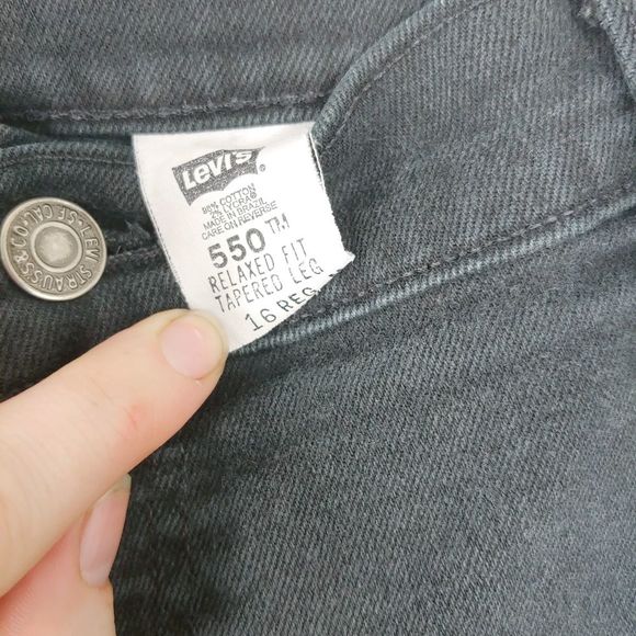 Vintage Womens Levis 550 Black Mom Jeans - Picture 2 of 5